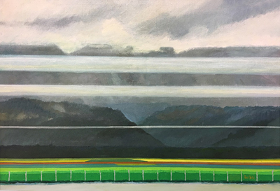 Chris Stoffel Overvoorde painting, Fraser Valley, for sale from Eyekons Gallery
